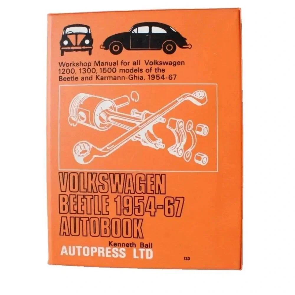 VW Volkswagen Beetle Karmann Ghia/Transporter 1954-67 Autobook Vintage Workshop